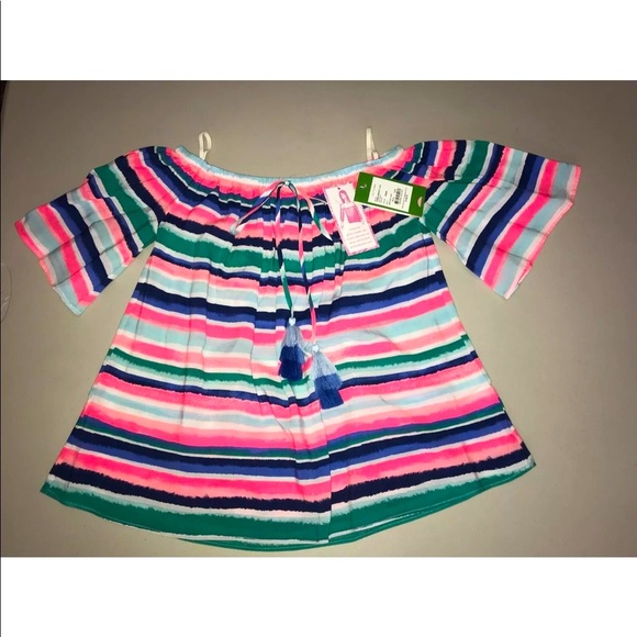 Lilly Pulitzer NWT Sain Top Sandy Shell Stripe Size XXS - Picture 4 of 6